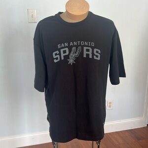 San Antonio Spurs Men's Short Sleeve Logo‎ Graphic Crewneck T-Shirt L
